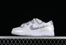 Nike Dunk Low 清新银芭蕾丝带 SB绑带低帮休闲板鞋 DH9765-102