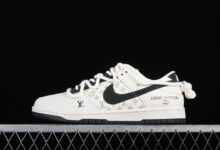 Nike SB Dunk Low LV联名-绑带老花米黑勾 休闲板鞋 SJ2068-260