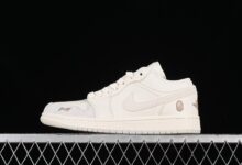 Air Jordan 1 Low AJ1 乔1 Bape联名-猪八拼接  低帮篮球鞋 LJ6688-002