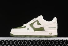 NIKE Air Force 1'07 Low 巴宝莉联名-米白艾青 空军一号低帮休闲板鞋 BB8588-221