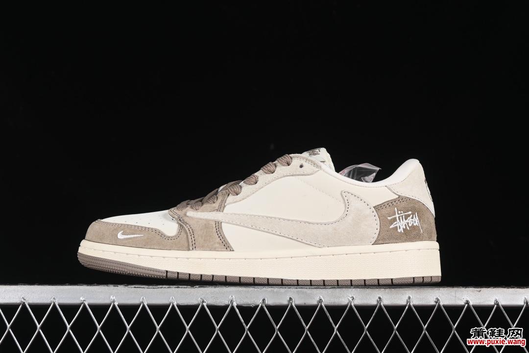 Travis Scott x Fragment Design x Air Jordan 1 Low OG SP AJ1 乔1 斯图西联名-奶茶  JH6089-001