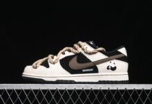 Nike Dunk Low TMS 小小熊猫 多巴胺摩卡 中国风泼墨做旧解构 低帮休闲板鞋 DD1391-100