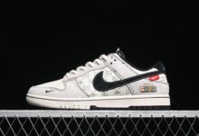 Nike SB Dunk Low 古驰联名-小蜜蜂系列灰黑勾休闲板鞋 MM1089-029