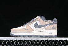 Nike Air Force 1'07 Low 斯图西联名-羊皮棕 空军一号 低帮休闲板鞋 XZ6188-888